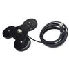 HYS Heavy Duty Mobile Car/Truck SO-239 8.8inch Triangle Magnet Mount Base W/5M(16.4ft) RG58 Coaxial Cable PL-259 Plug view 3