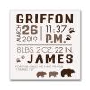 LifeSong Milestones Personalized Nursery Wall Decor for Boys and Girls Nursery or Bedroom Inspirational Shadow Boxes Bears 10" x 10" (Ivory) view 1