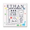 LifeSong Milestones Personalized Nursery Wall Decor for Boys and Girls Nursery or Bedroom Inspirational Shadow Boxes Dinosaur 10" x 10" (Ivory) view 1