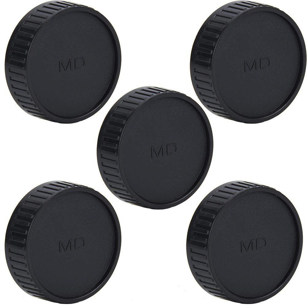 5PCS Camera Lens Rear, Portable Professional Lens Protective Cover for for MD Mount Camera Lens