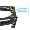 Jingchengmei 2U 19-inch Hinged Wall Mount Patch Panel Bracket- 6-inch Deep Foldable Horizontal Rack for 19" Networking Equipments (JCM-HWMB2U) view 3