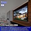 Elite Screens Manual Tab-Tension 2, 125-Inch Diagonal 16:9 Auto Lock Mechanism Drop Down Projection Screen Wall/Ceiling Mounted 4K / 8K Ultra 3D HD Ready, MT125XWH2 view 2