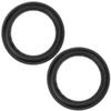 uxcell 8 Inches Speaker Rubber Edge Folding Ring Horn Replacement Parts Black 2pcs view 1
