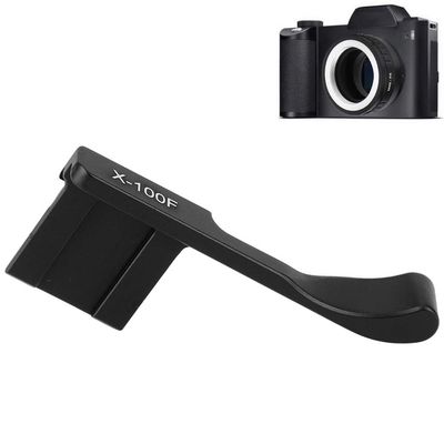 Thumbs Up Grip, Aluminum Alloy Hot Shoe Thumb Up Hand Grip for X-100F X-A5 Mirrorless Camera(Black)
