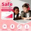MIDOLA Kids Headphones Bluetooth 5.3 Wireless 60H Play Time Volume Limit 85/110dB Over Ear Foldable Protection Headset/Wired AUX Cord Mic for Children Boy Girl Travel School Phone Pad Tablet Red view 3