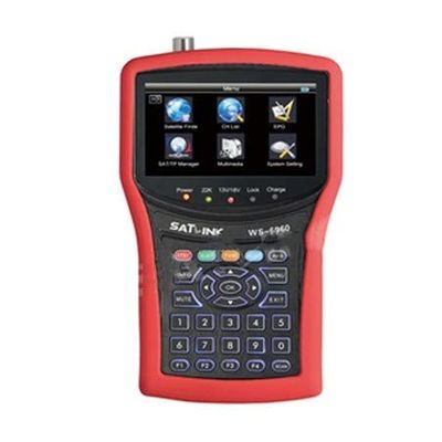 MeterTo Digital 4.3" LCD Satellite Finder Satellite Meter Detector WS-6960 DVB-S/S2 Compliant Terrestrial Signal Meter Receiver 9502150MHz -65-25dBm 2Mband(SCPC/MCPC) Video Audio Encoding USB