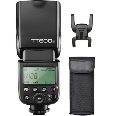 Godox TT600S GN60 2.4G Wireless X System Speedlite Flash for Sony Camera,0.1-2.6s Recycle time,5600k200k Color Temperature,32 Channel,230 Full Power Flashes,Compatible for AD360II TT685 X1T