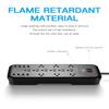KMC 12-Outlet Surge Protector Power Strip with 8 USB Charging Ports (5V/10A), 2500J,6-Foot Cord view 3