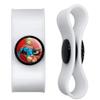 GRAPHICS & MORE Superman Supergirl Character Headphone Earbud Cord Wrap - Charging Cable Manager - Wire Organizer Set of 2 - Black view 1