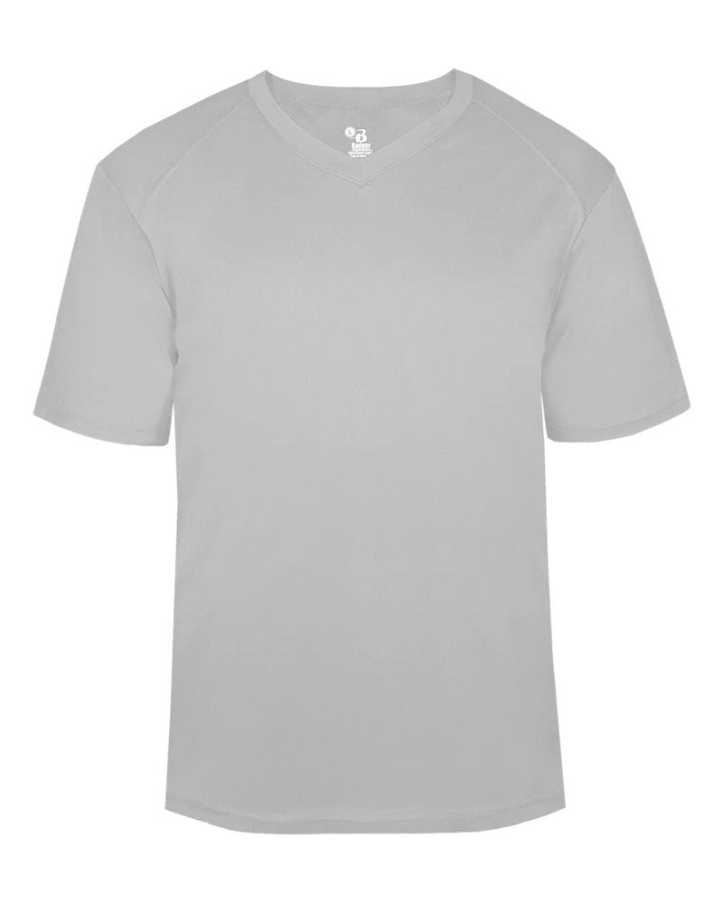 B-Core V-neck Tee Silver Small