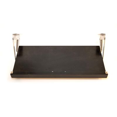The Drop Block, LLC Under Cabinet Cookbook or iPad Holder - Black/Ebony