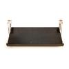 The Drop Block, LLC Under Cabinet Cookbook or iPad Holder - Black/Ebony view 1