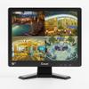 Cocar 15" CCTV BNC Monitor VGA HDMI AV, 4:3 HD Display LCD Security Screen with USB Drive Player for Surveillance Camera STB PC 1024x768 Resolution Built-in Speaker Audio in/Out view 1