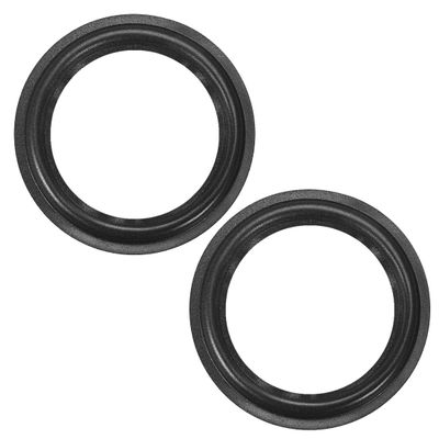 uxcell 5" Inch Speaker Foam Edge Folding Ring Horn Replacement Parts for Speaker Black 2 Pcs