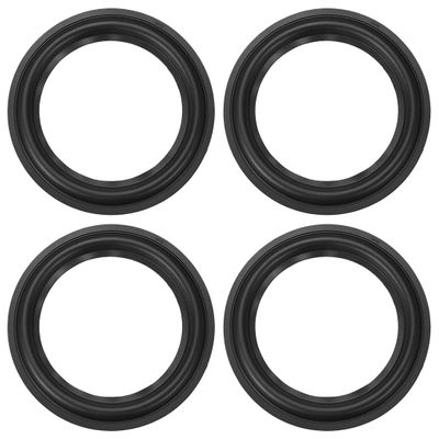 uxcell 6.5 Inch Speaker Rubber Edge Folding Ring Horn Replacement Parts for Speaker Black 4pcs