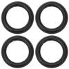 uxcell 6.5 Inch Speaker Rubber Edge Folding Ring Horn Replacement Parts for Speaker Black 4pcs view 1