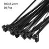 uxcell Nylon Cable Ties 20 Inch Self-Locking Zip Ties 0.2 Inch Width Black 50pcs view 2