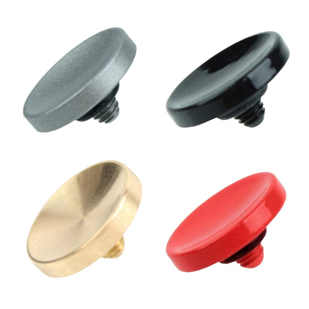 Foto&Tech Soft Shutter Release Button Compatible with Fuji Fujifilm X-T5 X-T4 X-T3 X-T30 X-T30 II X-T20 X-PRO3 X100V X100F X-E4 X-E3 RX1R II RX10 IV III Leica M9 Nikon Df F3 (4 Pcs, RD+BK+GD+GR)