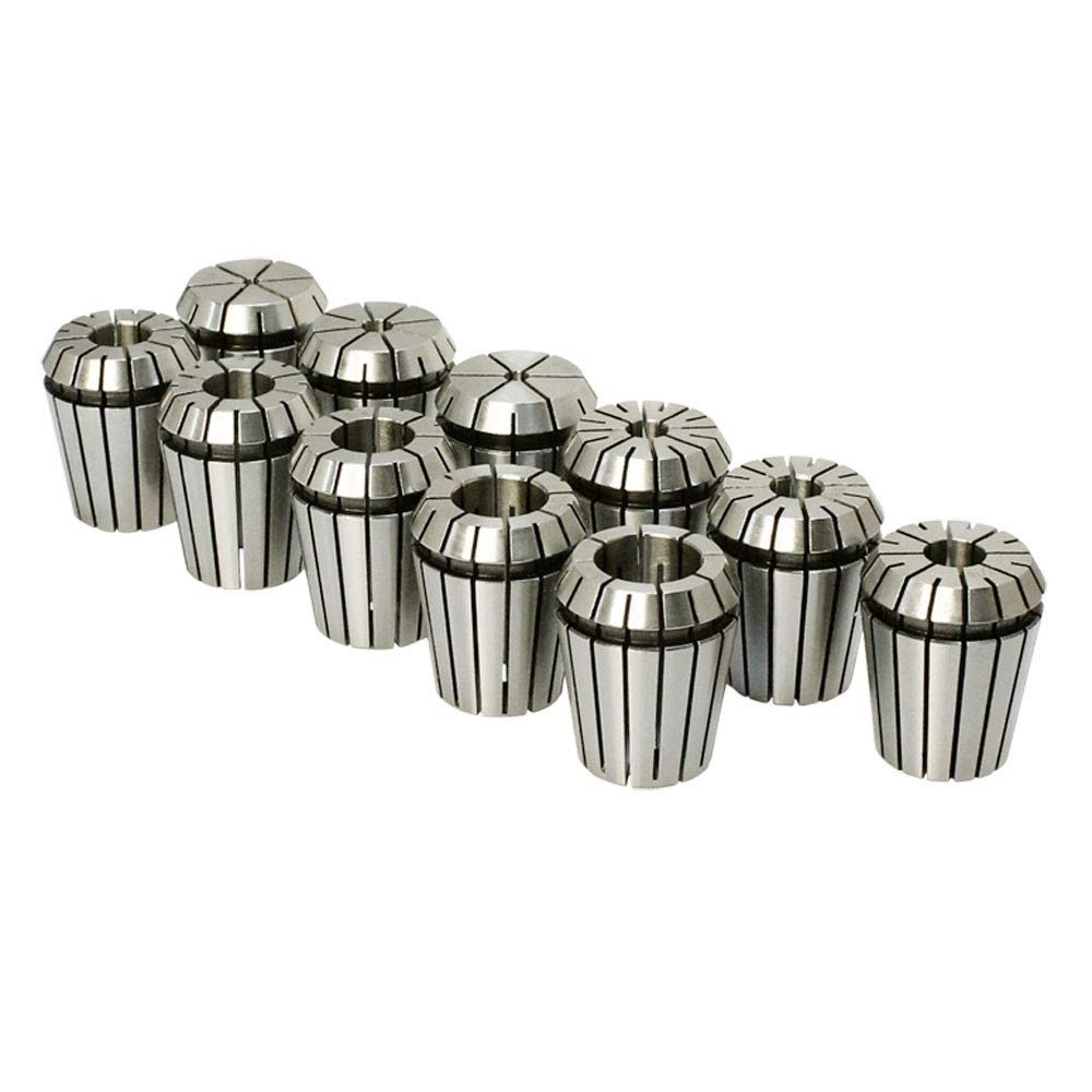 MH GLOBAL 3/16-3/4 Inch Spring Collets Set R8 CAT BT CNC Runout0003 11 PC ER-32 Collet