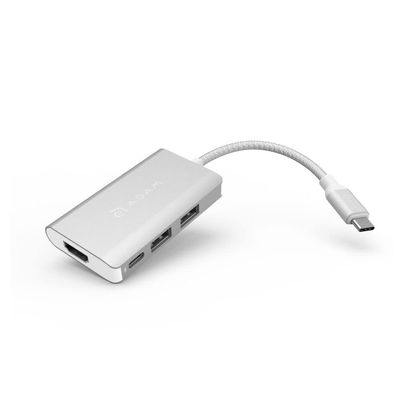 Adam Elements AAPADHUBA01MSL USB Type-C 2-Port Hub/PD/HDMI Converter Adapter