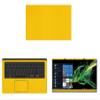Decalrus - Protective Decal for Asus VivoBook 15 X512UF (15.6" Screen) Laptop Yellow Carbon Fiber Skin case Cover wrap CFasusVivobk15_X521Yellow view 1