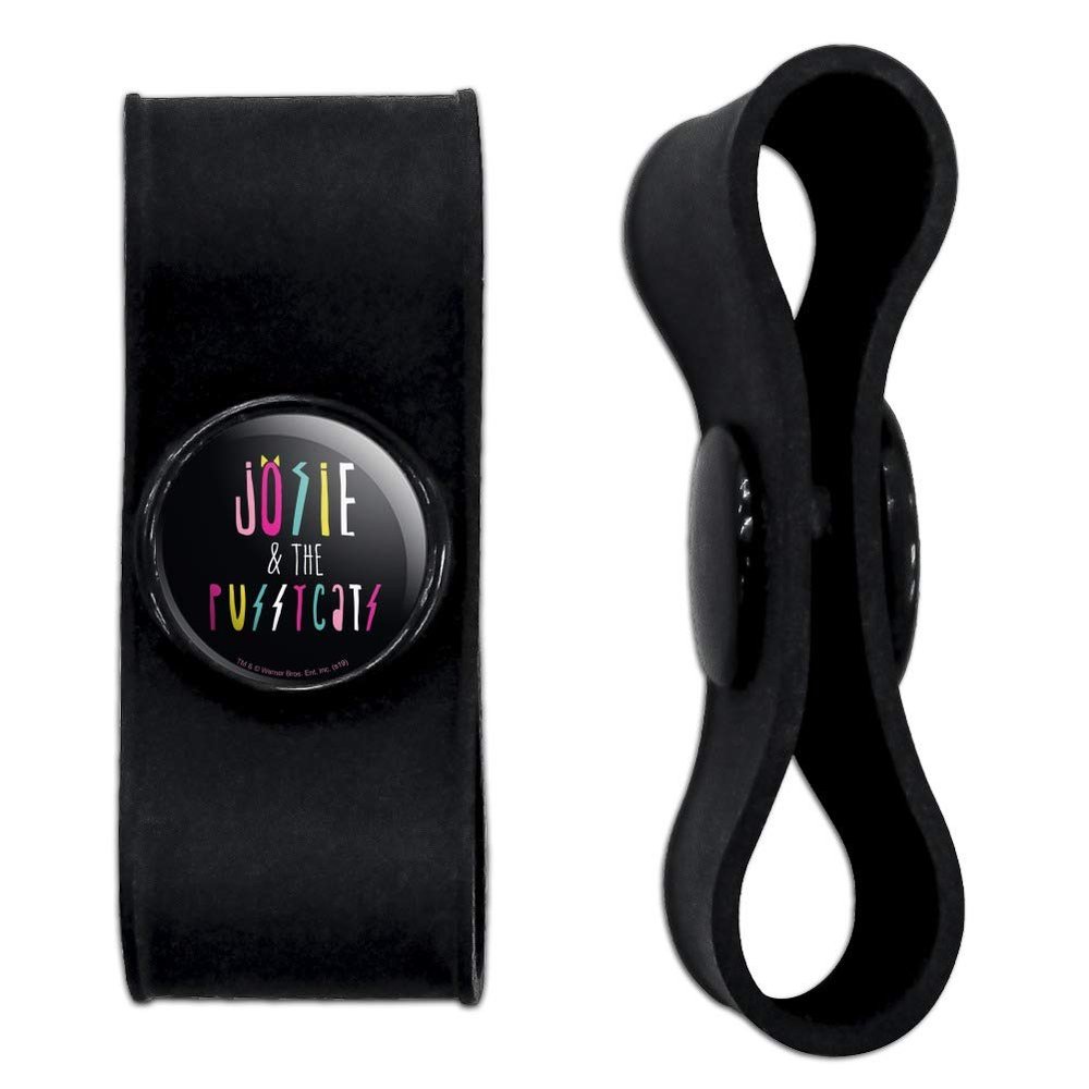 GRAPHICS & MORE Riverdale's Josie & The Pussycats Headphone Earbud Cord Wrap - Charging Cable Manager - Wire Organizer Set of 2 - Black