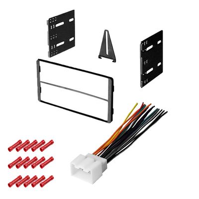 CACH KIT1010 Bundle with Car Stereo Installation Kit for Ford Explorer Sport Track 2000  2006 in Dash Mounting Kit, Harness for Double Din Radio Receivers (3 Item)