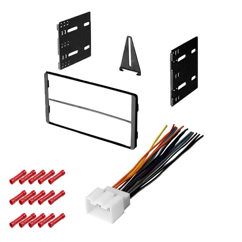 CACH KIT1010 Bundle with Car Stereo Installation Kit for Ford Explorer Sport Track 2000  2006 in Dash Mounting Kit, Harness for Double Din Radio Receivers (3 Item)