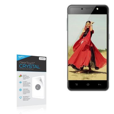 BoxWave Screen Protector Compatible with Celkon CliQ 2 - ClearTouch Crystal (2-Pack), HD Film Skin - Shields from Scratches