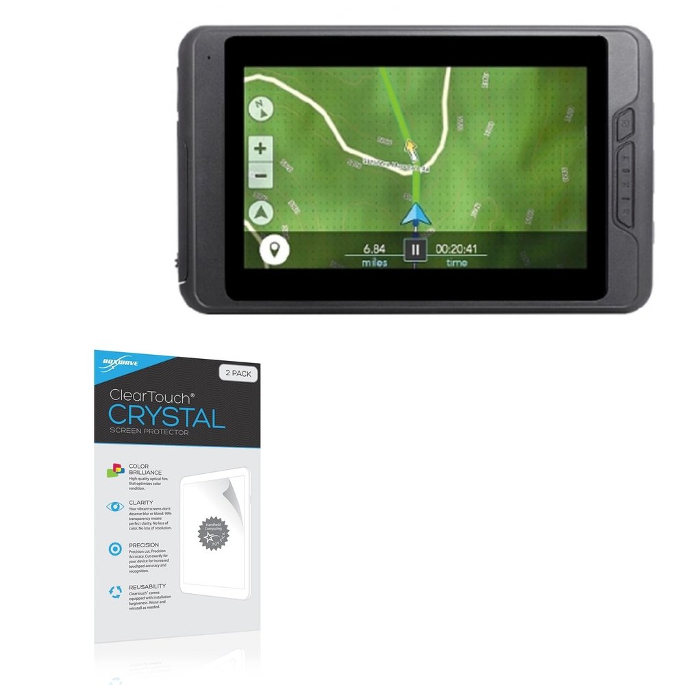 BoxWave Screen Protector Compatible with Magellan TR7 - ClearTouch Crystal (2-Pack), HD Film Skin - Shields from Scratches