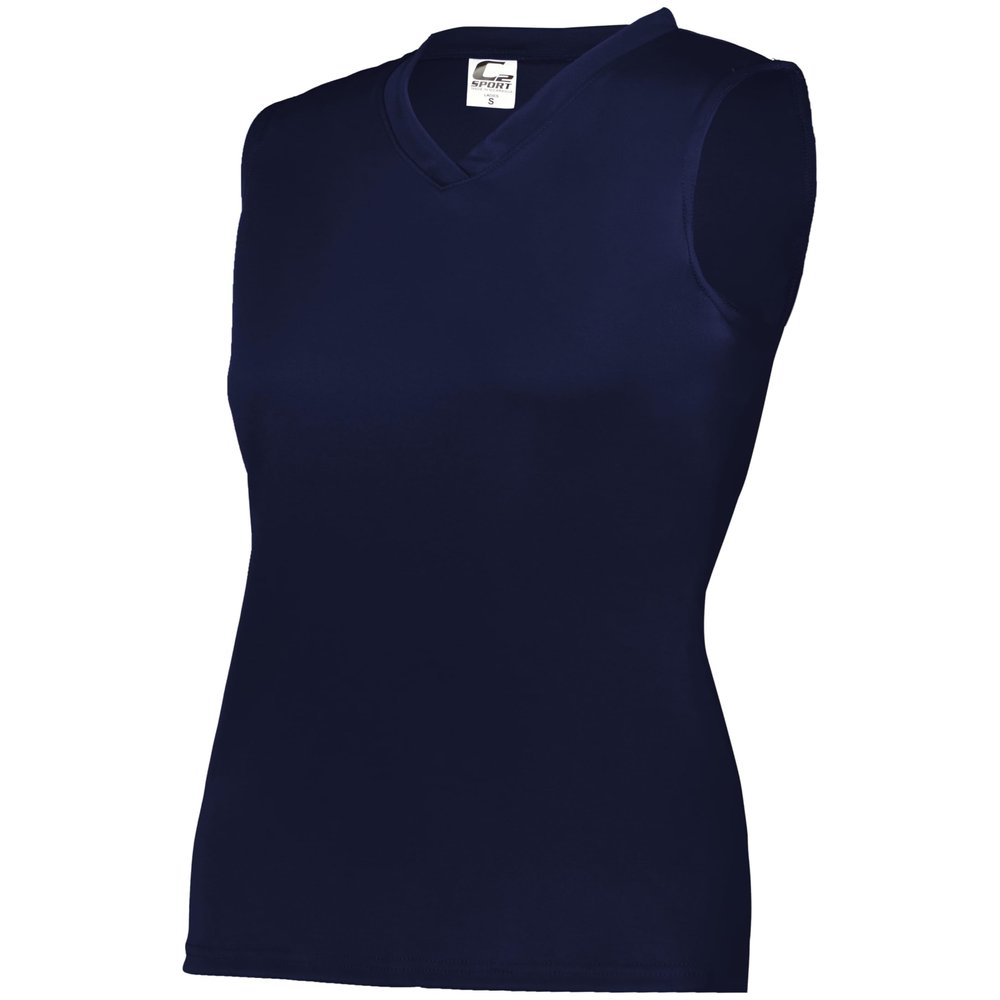 C2 Ladies Sleeveless Tee Navy X-Large