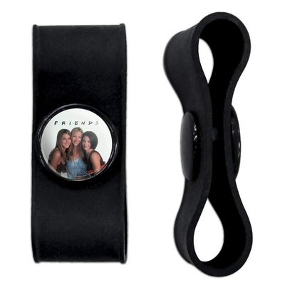 GRAPHICS & MORE Friends The Girls Headphone Earbud Cord Wrap - Charging Cable Manager - Wire Organizer Set of 2 - Black