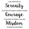 Serenity Bible Prayer Wall Decal - Removable Wall Mural Decal for Home Decor Wallpaper Bible Verse Stickers Scripture Art Serenity Prayer Wall Decal, q06 view 2