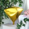 Tableclothsfactory 3 Pack 16" Gold 4D Aluminum Foil Self-Sealing Wholesale Diamond Shape Mylar Balloons view 2