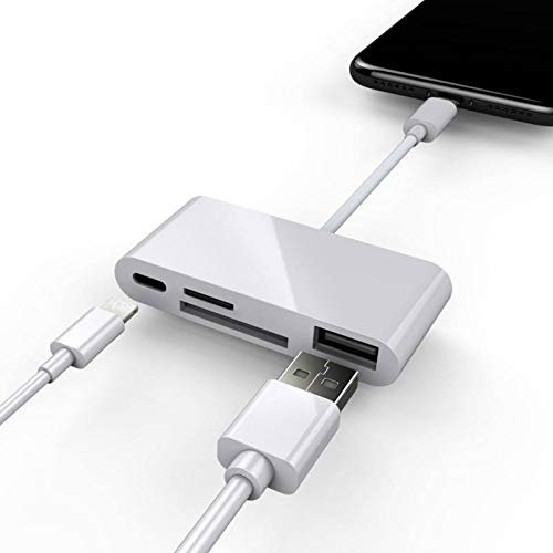 4 in 1 OTG Gaming Card Reader for Lightning to SD Micro