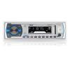 Pyle in-Dash Marine Boat AM/FM USB AUX Radio Headunit Receiver Bundle Combo with 4X 4'' Full-Range 2-Way 100W Blue Light LED Speakers, 4-Channel Bluetooth Amplifier, Radio Shield, Wire, Antenna view 2