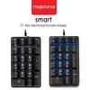 Calvas Aluminum Alloy Panel - Numeric Keypad for Laptop - Tab Key Feature - Full Size 21 Keys - Ergonomic Design - Blue Backlit