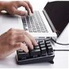 Calvas Aluminum Alloy Panel - Numeric Keypad for Laptop - Tab Key Feature - Full Size 21 Keys - Ergonomic Design - Blue Backlit view 2