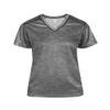 Badger Sports Ladies' V-Neck Tee Graphite Tonal Blend 2X-L view 1