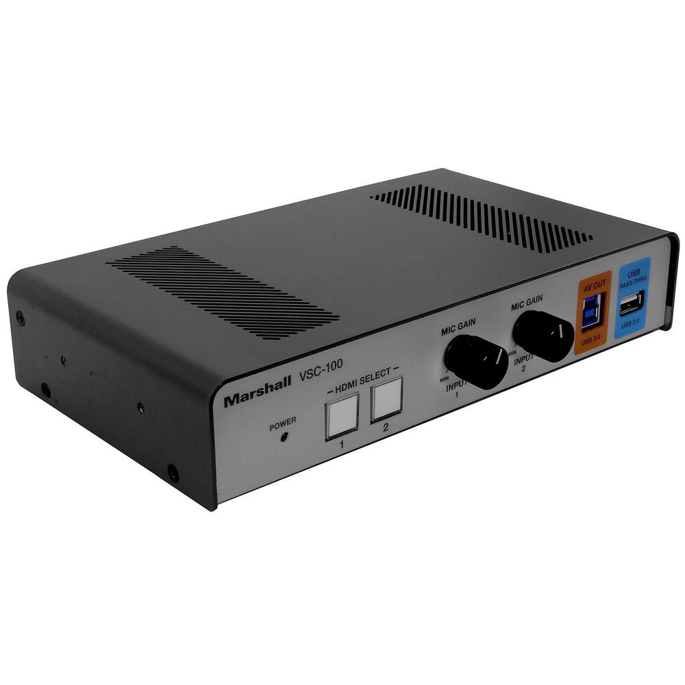 Marshall Electronics AV Consolidator Bridge with Dual HDMI and USB Pass-Through