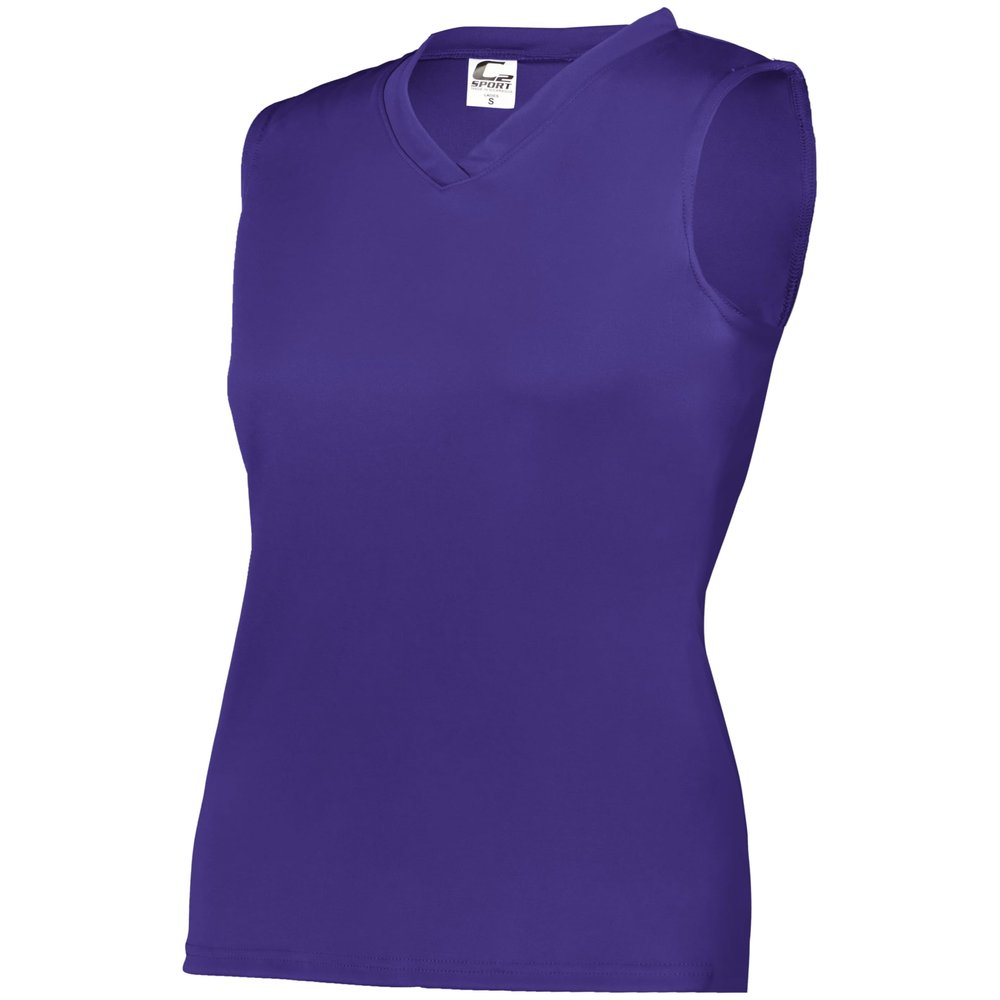 C2 Ladies Sleeveless Tee Purple X-Small