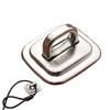 Security Anchor Base Plate for Keyed or Combination Cable Locks,Desk Mount Anchor Accessory for Cable Locks view 1