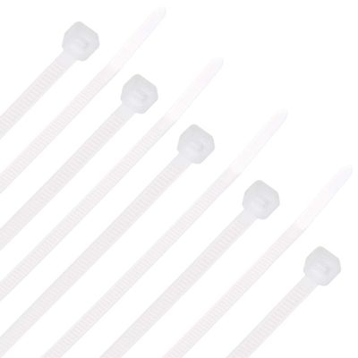 uxcell Nylon Cable Ties 4 Inch Self-Locking Zip Ties 0.12 Inch Width White 250pcs