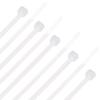 uxcell Nylon Cable Ties 4 Inch Self-Locking Zip Ties 0.12 Inch Width White 250pcs view 1