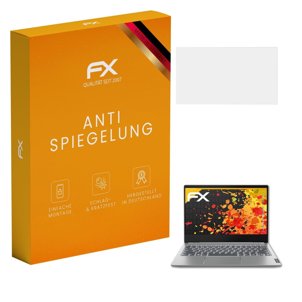 atFoliX Screen Protector compatible with Lenovo ThinkBook 13s Gen 1 Screen Protection Film, anti-reflective and shock-absorbing FX Protector Film (2X)