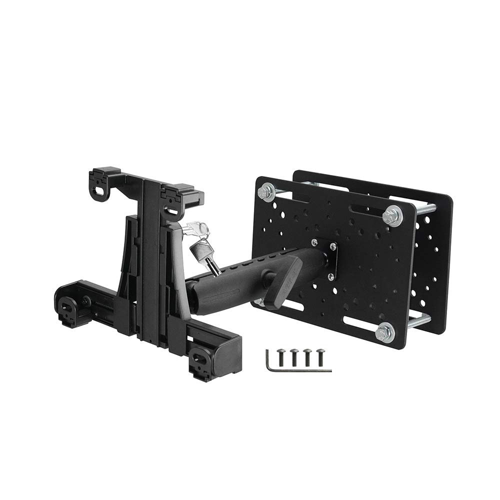 ARKON Mounts Heavy-Duty Locking Forklift Tablet Mount | Durable Metal Mounting Plate | 360 Adjustable 8.5" Metal Shaft | Tablet Holder Fits iPad, Tab, and More