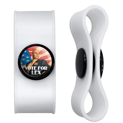 GRAPHICS & MORE Superman Vote for Lex Headphone Earbud Cord Wrap - Charging Cable Manager - Wire Organizer Set of 2 - White