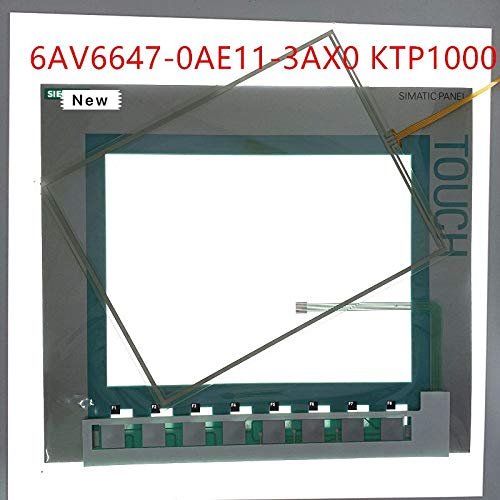 Calvas Touch Screen Digitizer for 6AV6 647-0AE11-3AX0 KTP1000 Touch Panel for 6AV6647-0AE11-3AX0 KTP1000 with Membrane Keypad Switch