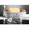 5-11/16" Miniature Ceramic Double-Ended Bathtub (2-Pieces), White view 2