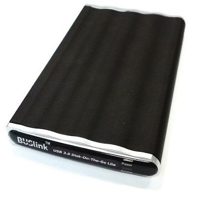 BUSlink 7200RPM USB 3.0 Disk-On-The-Go External Slim Portable 2.5" Hard Drive with Backup Software (1TB)